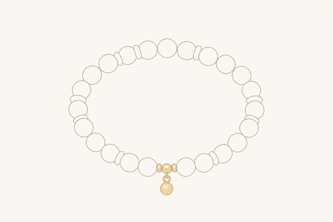 Minimal AUVRESSA bracelet sizing illustration