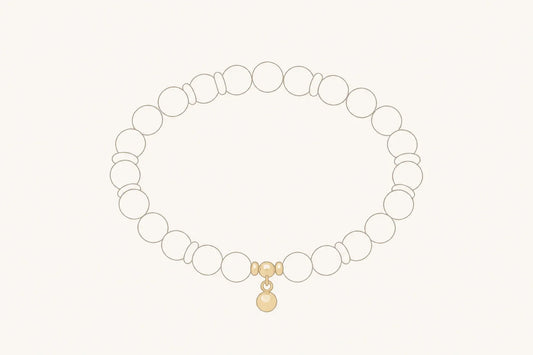 Minimal AUVRESSA bracelet sizing illustration