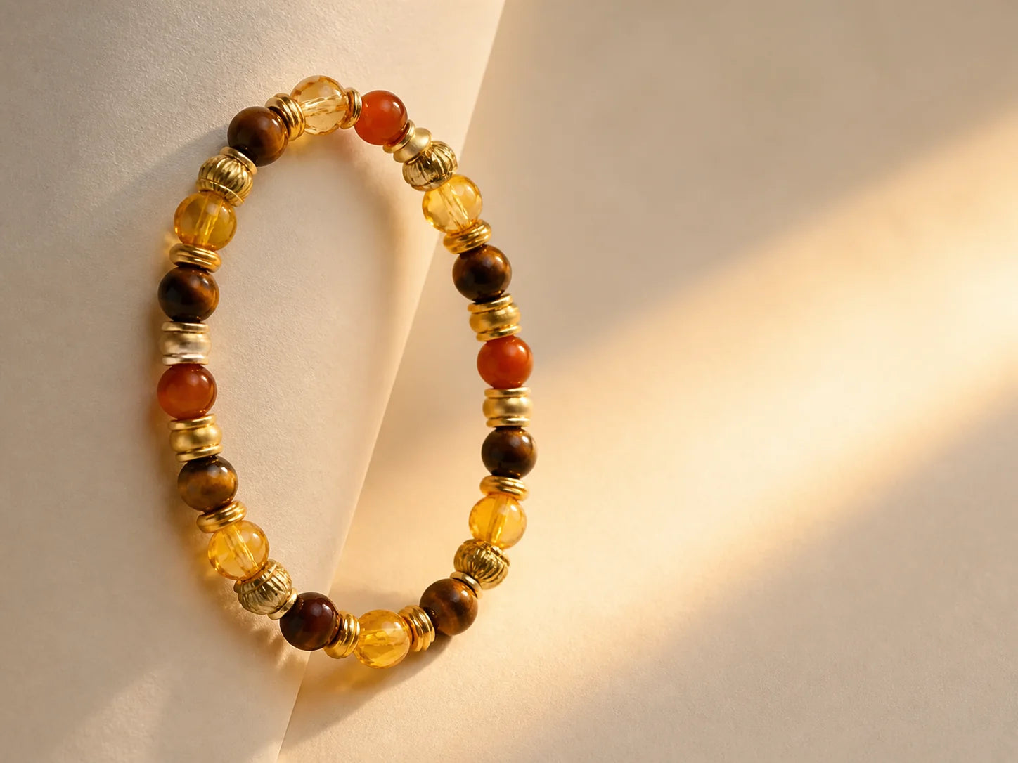 Golden AUVRESSA bracelet mood study